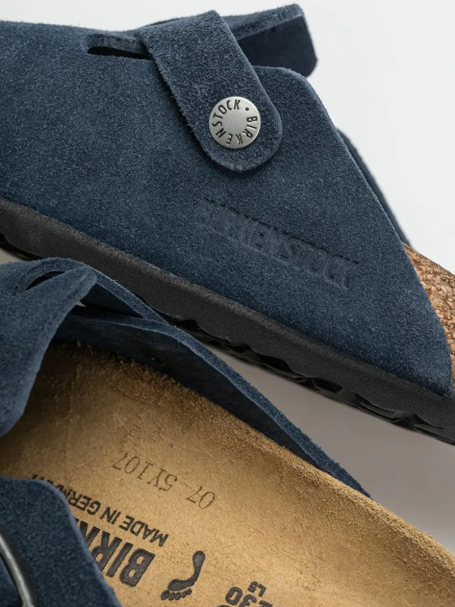 Birkenstock Boston Suede Leather Narrow Wmn Flip Flops