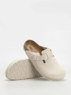 Birkenstock Boston Suede Leather Narrow Wmn Flip Flops