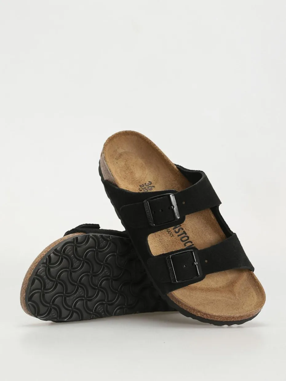 Birkenstock Flip Flops Arizona Suede Leather Narrow Wmn