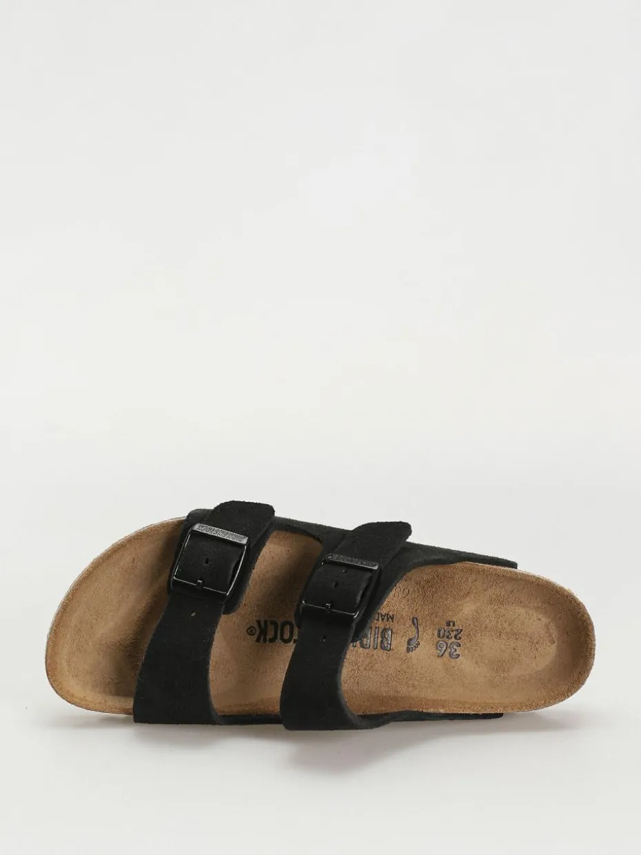 Birkenstock Flip Flops Arizona Suede Leather Narrow Wmn