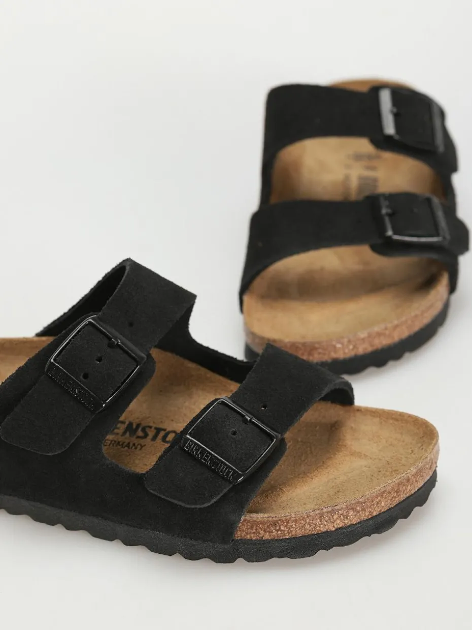 Birkenstock Flip Flops Arizona Suede Leather Narrow Wmn