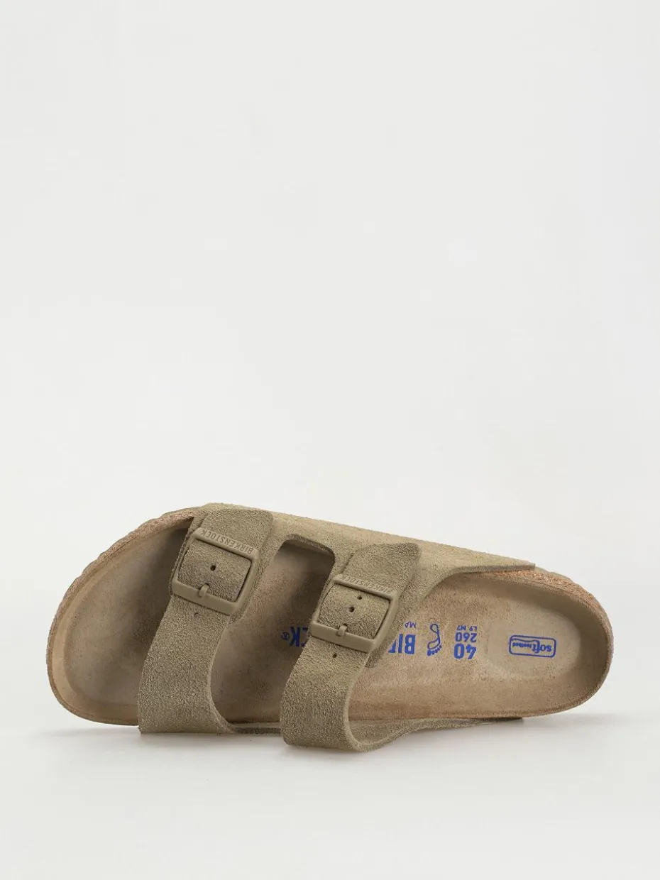 Birkenstock Flip Flops Arizona Suede Leather Regular