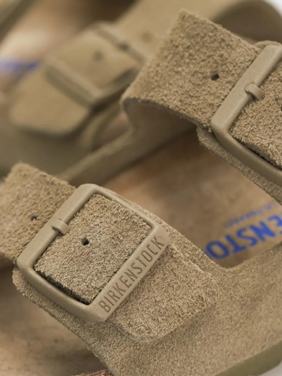 Birkenstock Flip Flops Arizona Suede Leather Regular