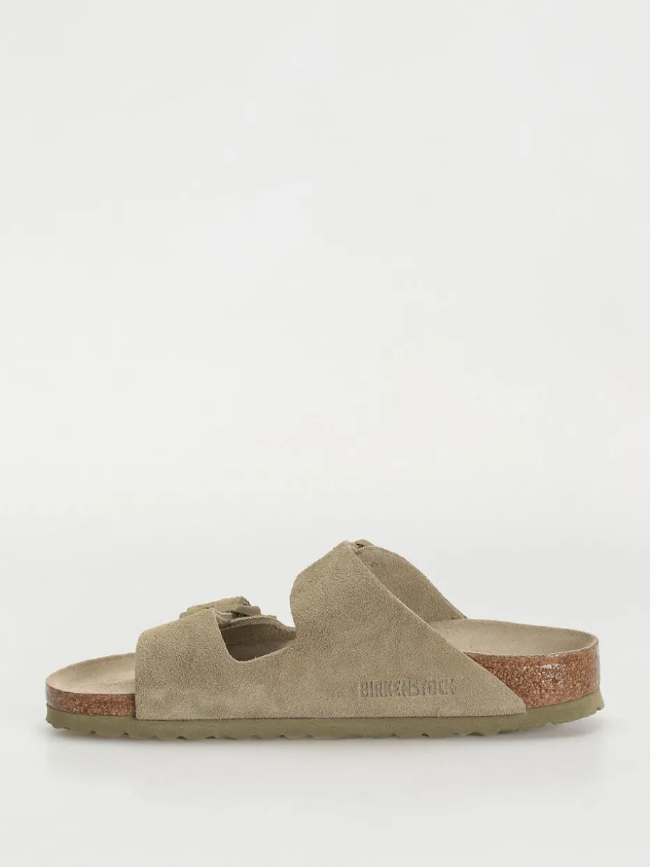 Birkenstock Flip Flops Arizona Suede Leather Narrow Wmn