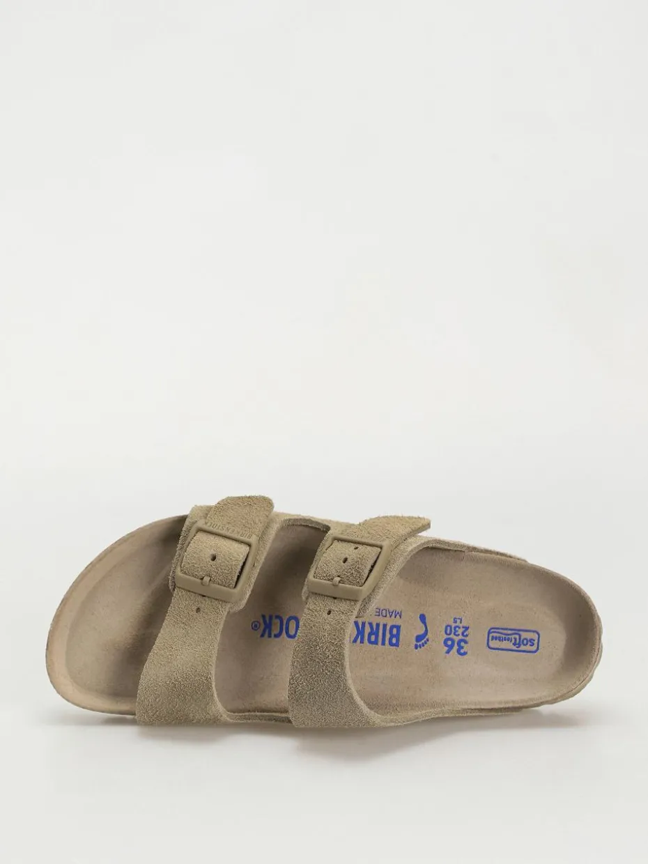 Birkenstock Flip Flops Arizona Suede Leather Narrow Wmn