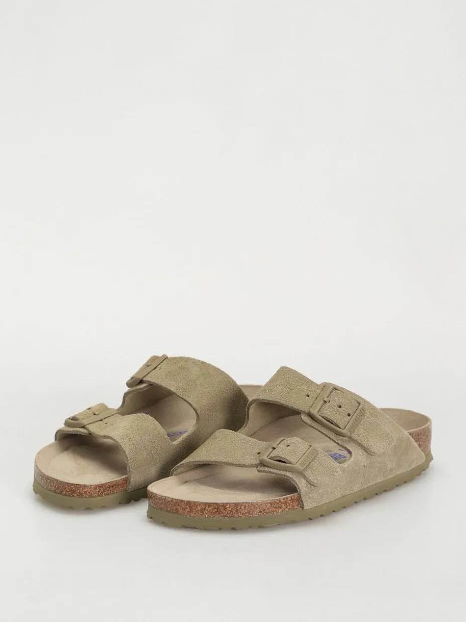 Birkenstock Flip Flops Arizona Suede Leather Narrow Wmn