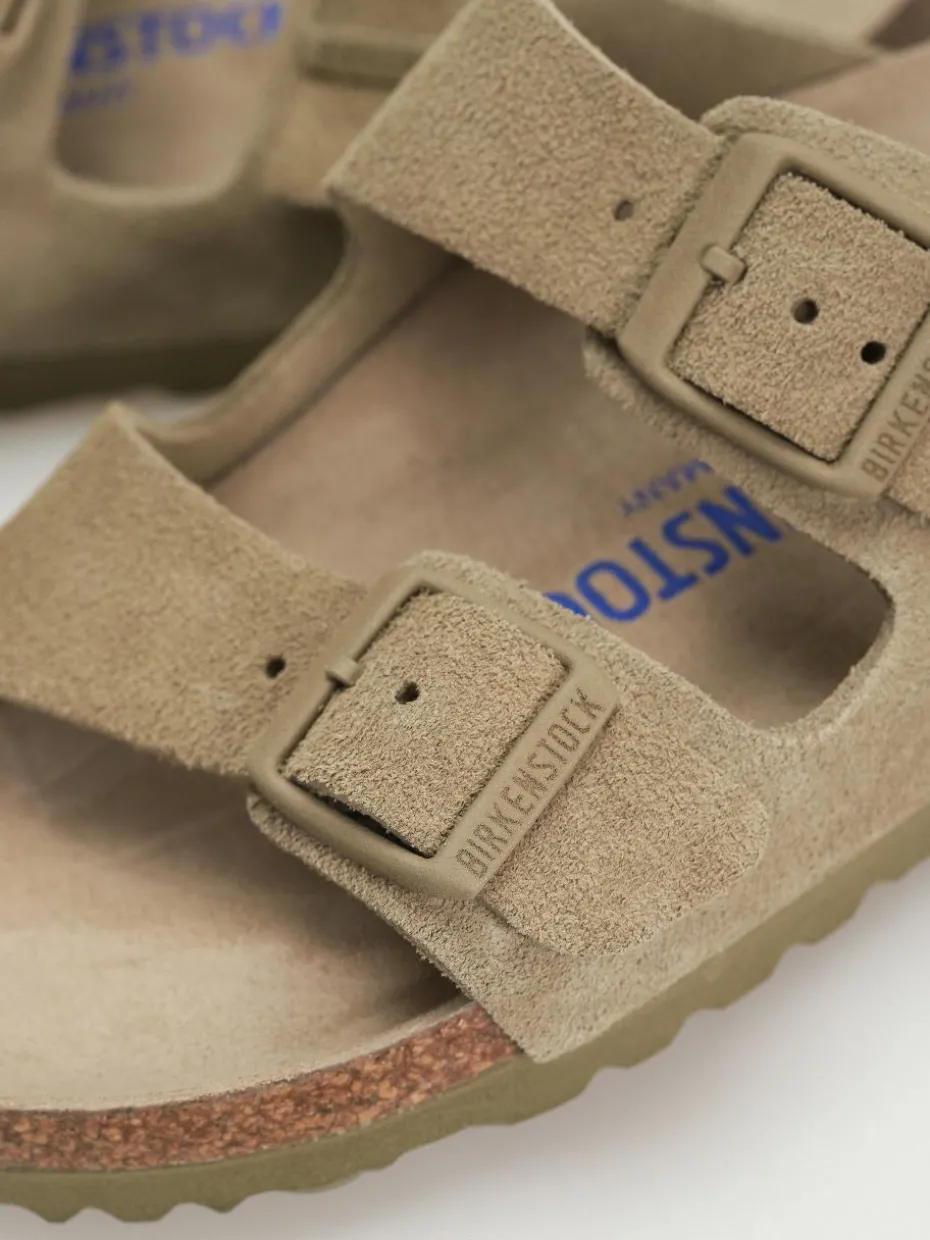 Birkenstock Flip Flops Arizona Suede Leather Narrow Wmn