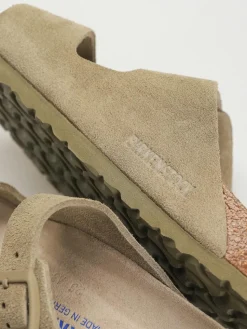 Birkenstock Flip Flops Arizona Suede Leather Narrow Wmn