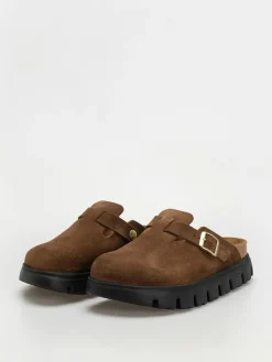 Birkenstock Flip Flops Boston Chunky Suede Narrow Wmn