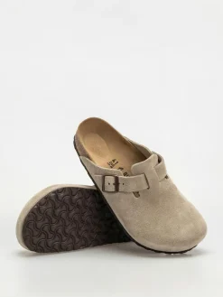 Birkenstock Flip Flops Boston Suede Leather Regular