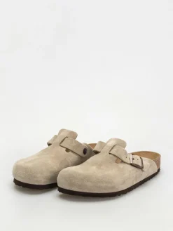 Birkenstock Flip Flops Boston Suede Leather Regular