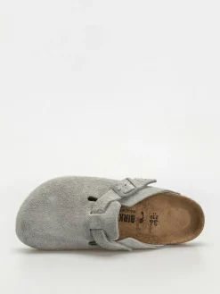 Birkenstock Flip Flops Boston Suede Leather Narrow Wmn