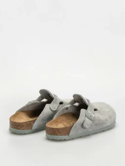 Birkenstock Flip Flops Boston Suede Leather Narrow Wmn