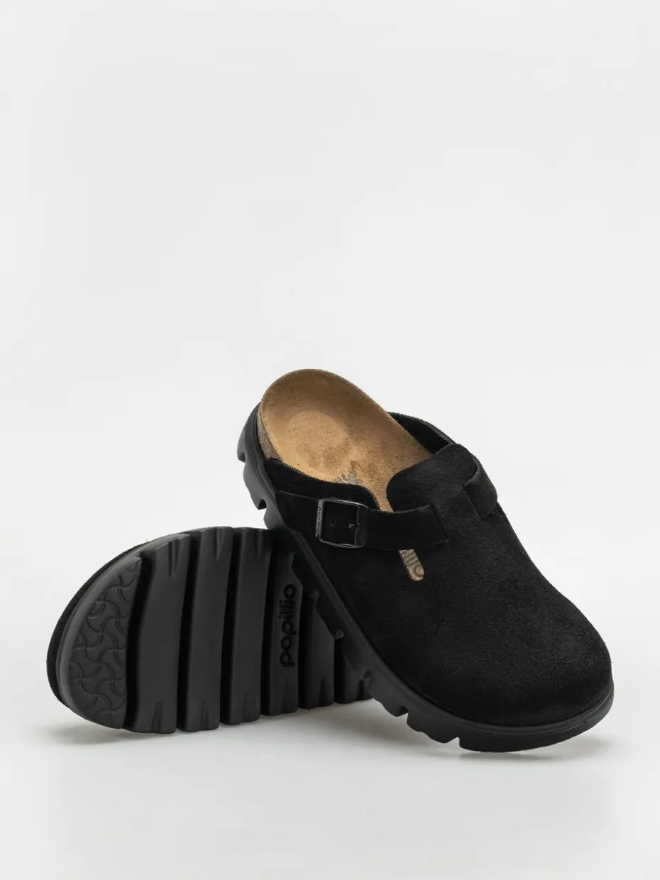 Birkenstock Flip Flops Boston Chunky Suede Narrow Wmn