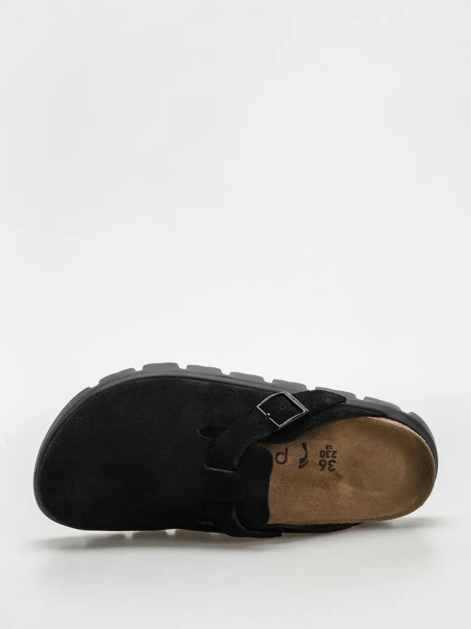 Birkenstock Flip Flops Boston Chunky Suede Narrow Wmn