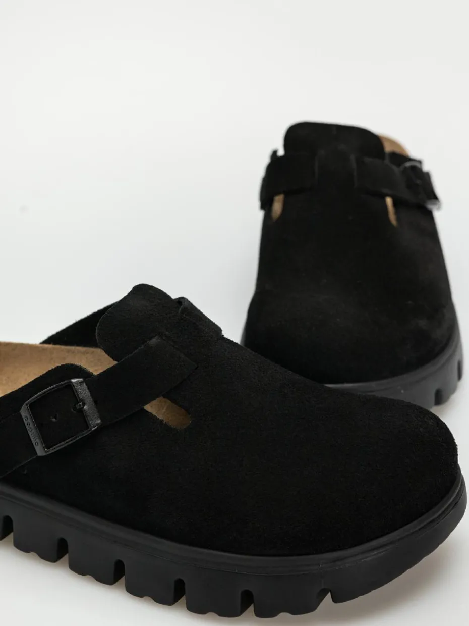 Birkenstock Flip Flops Boston Chunky Suede Narrow Wmn