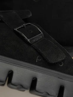 Birkenstock Flip Flops Boston Chunky Suede Narrow Wmn