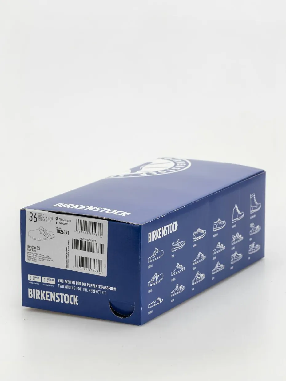 Birkenstock Flip Flops Boston Suede Leather Narrow Wmn