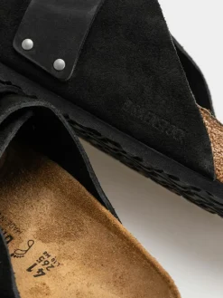 Birkenstock Flip Flops Kyoto Nubuck Suede Leather Regular