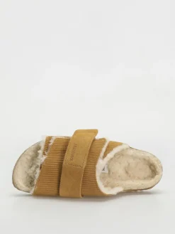 Birkenstock Kyoto Shearling Suede Leather Fur Narrow Wmn Flip Flops