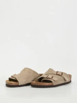 Birkenstock Zürich Suede Leather Narrow Wmn Flip Flops