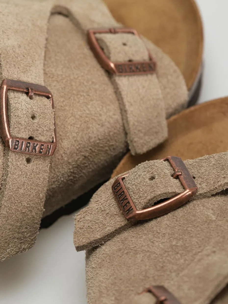 Birkenstock Zürich Suede Leather Narrow Wmn Flip Flops