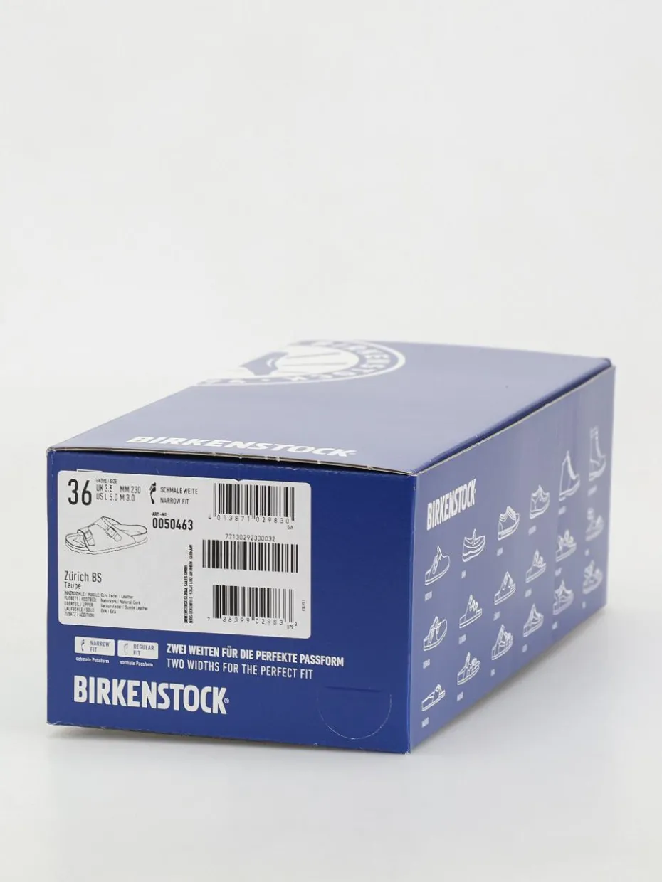 Birkenstock Zürich Suede Leather Narrow Wmn Flip Flops