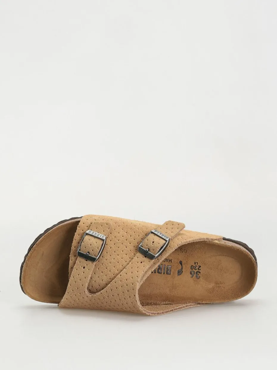 Birkenstock Zurich Suede Embossed Narrow Wmn Flip Flops