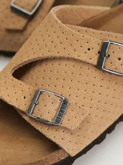 Birkenstock Zurich Suede Embossed Narrow Wmn Flip Flops