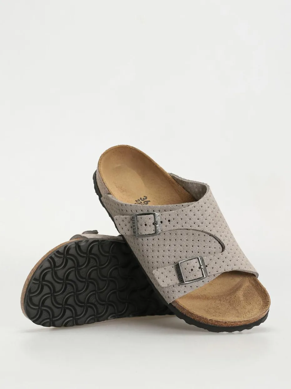 Birkenstock Zurich Suede Embossed Narrow Wmn Flip Flops