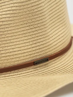 Brixton Wesley Straw Packable Fedora Hut