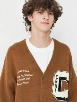 Carhartt WIP Brown Ducks Cardigan Pulli