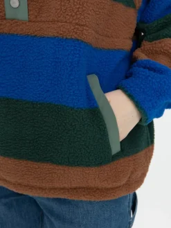 Damen Quiksilver Fleece Jacke Uni Half Zip