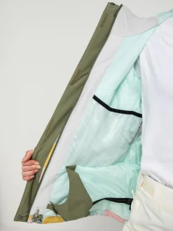 Damen Roxy Galaxy Print Block Snowboardjacke