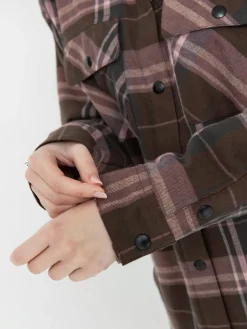 Damen Volcom Snowboard Jacke Ins Riding Flannel