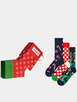 Happy Socks 3 Pack X Mas Stockings Gift Set Socken