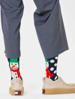 Happy Socks Jumbo Snowman Socken