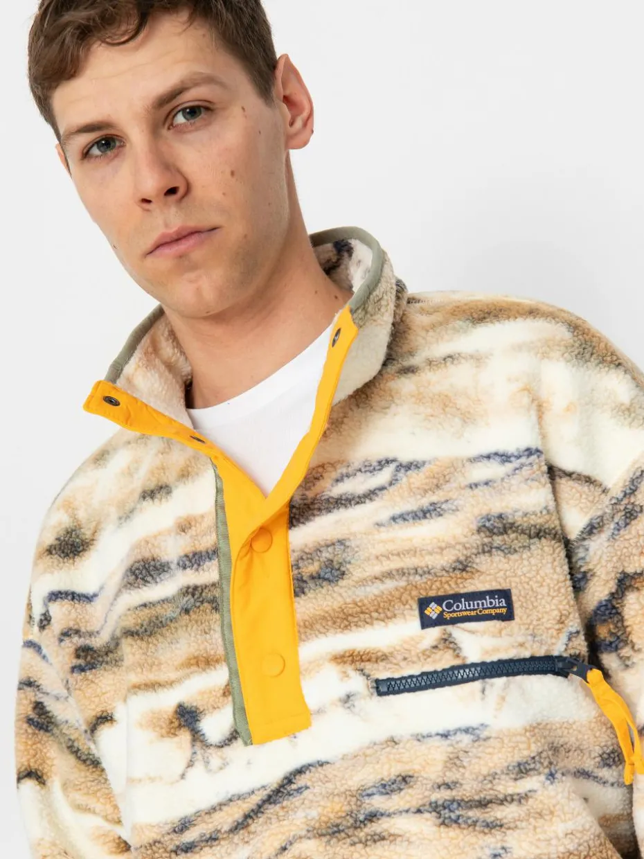 Herren Columbia Helvetia II Printed Half Snap Fleece Jacke