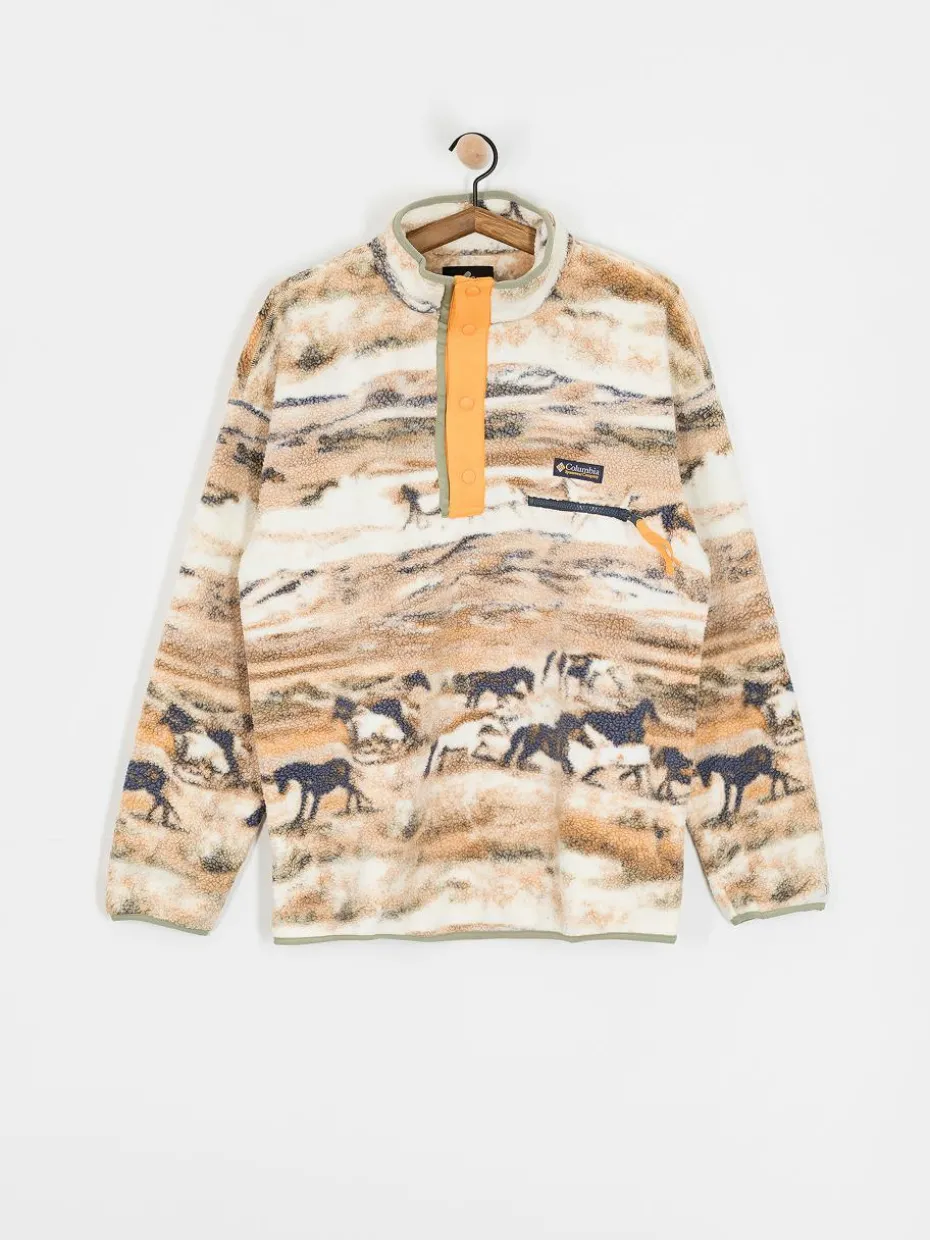 Herren Columbia Helvetia II Printed Half Snap Fleece Jacke