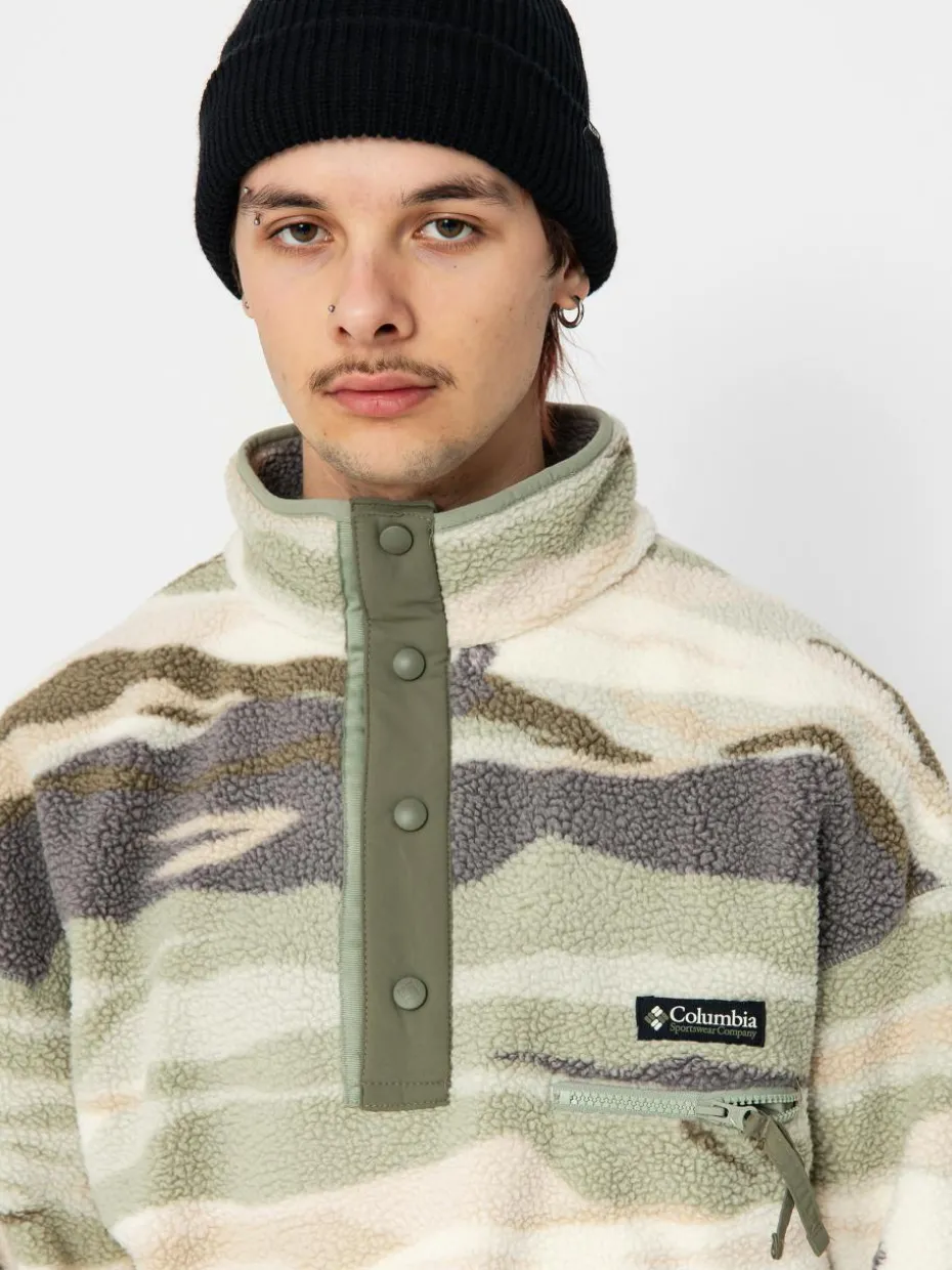 Herren Columbia Helvetia II Printed Half Snap Fleece Jacke