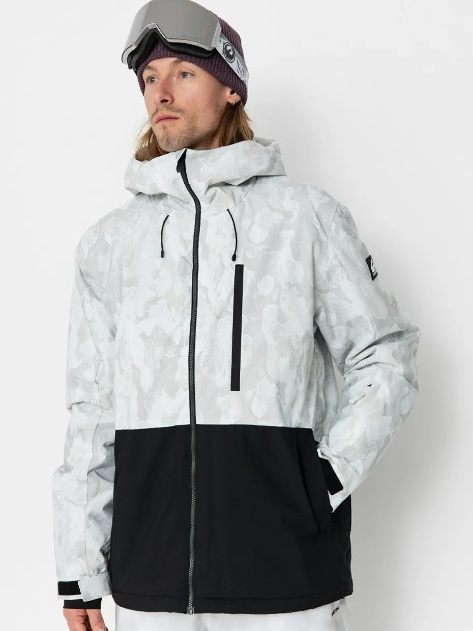 Herren Quiksilver Snowboard Jacke Mission Printed Block