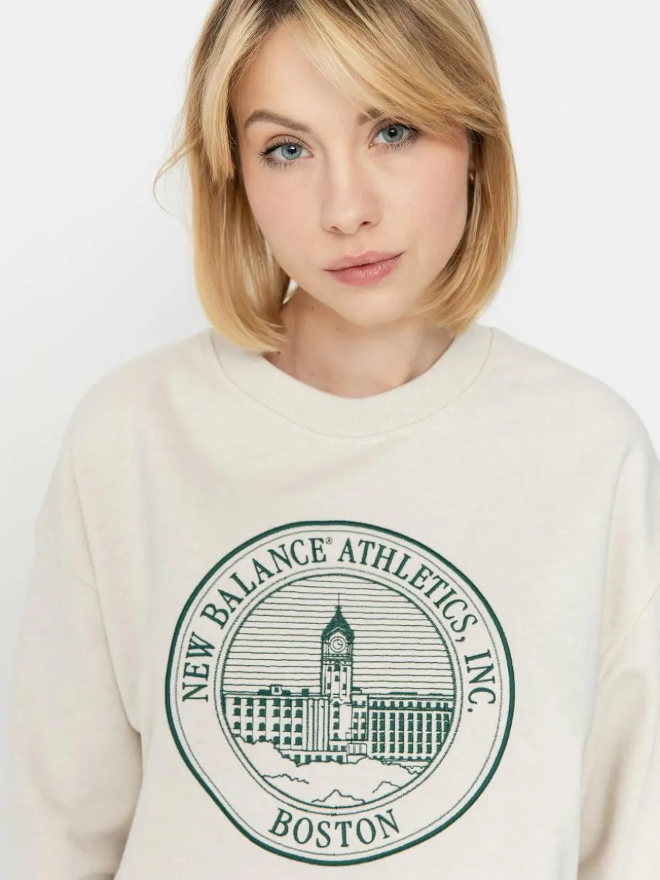 New Balance Athletics French Terry Oversized Crest Crew Wmn Sweatshirt