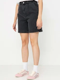OBEY Eli II Denim Pleated Shorts Wmn