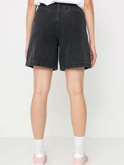 OBEY Eli II Denim Pleated Shorts Wmn