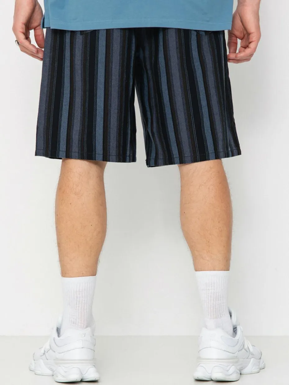 OBEY Shorts Baja Stripe Baggy Denim