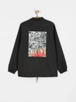 Poetic Collective Jacke Burning Skull Coach