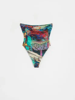 RVCA Sage Tubular 1 Pc Med Frn Bikini Wmn