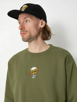 Santa Cruz Dressen Skull Dot Front Crew Sweatshirt