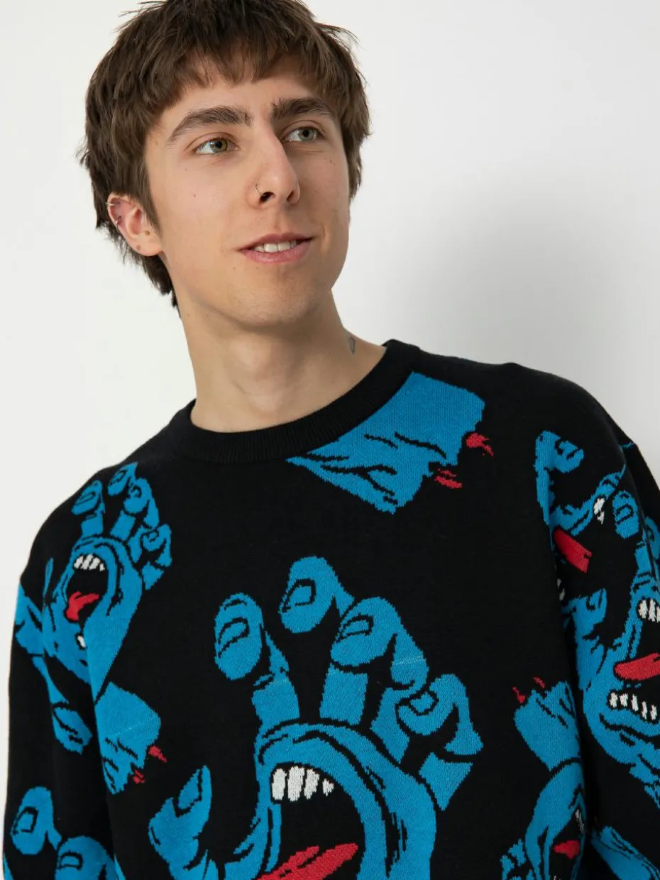 Santa Cruz Hands All Over Knit Sweatshirt