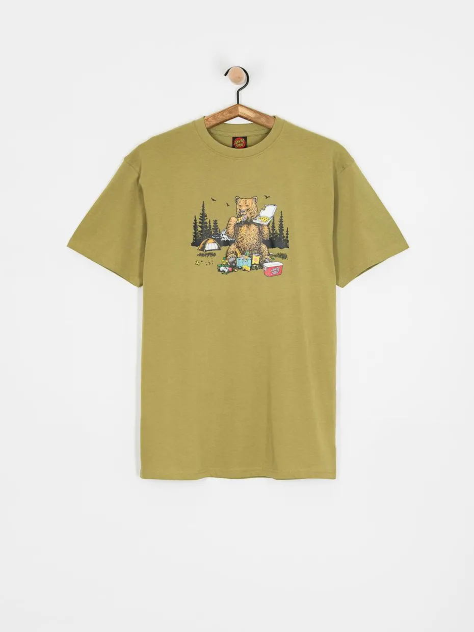 Santa Cruz T-Shirt Braun Pizza Bear